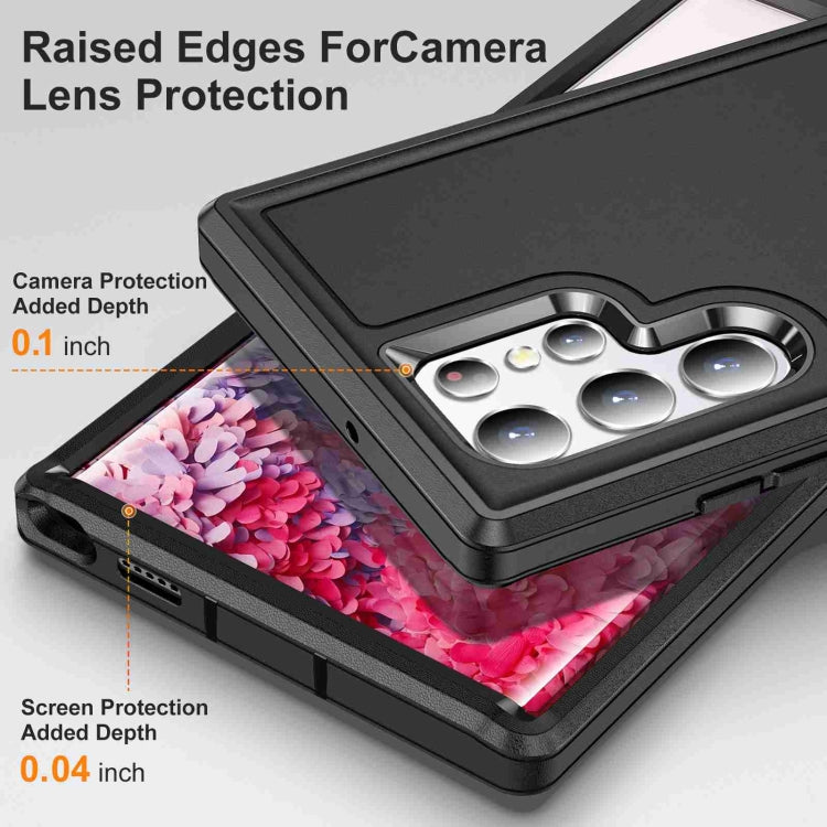 For Samsung Galaxy S23 Ultra 5G Life Water-resistant Rugged Phone Case(Black)