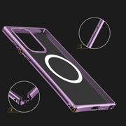 For Samsung Galaxy S22 Ultra 5G MagSafe Magnetic PC Phone Case(Purple)