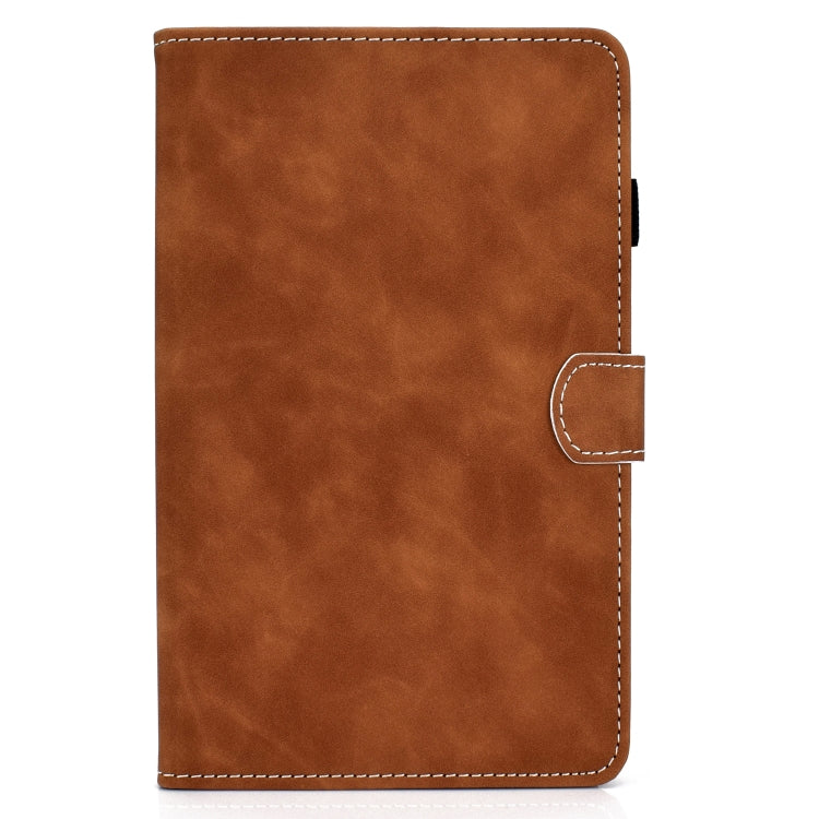 For Huawei MatePad 10.4 2022 Cowhide Texture Leather Tablet Case(Brown)