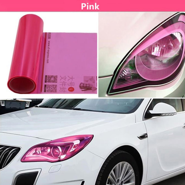 2pcs Car Headlight Protective Film Tail Light Film Motorcycle Fog Light Film, Size:30 x 100cm(Dark Blue)