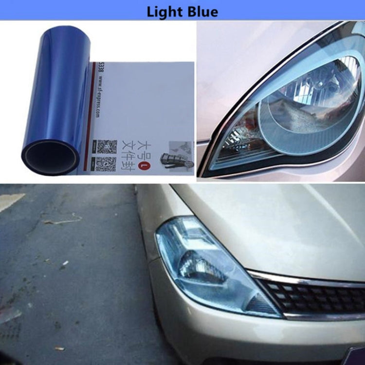 2pcs Car Headlight Protective Film Tail Light Film Motorcycle Fog Light Film, Size:30 x 100cm(Dark Blue)