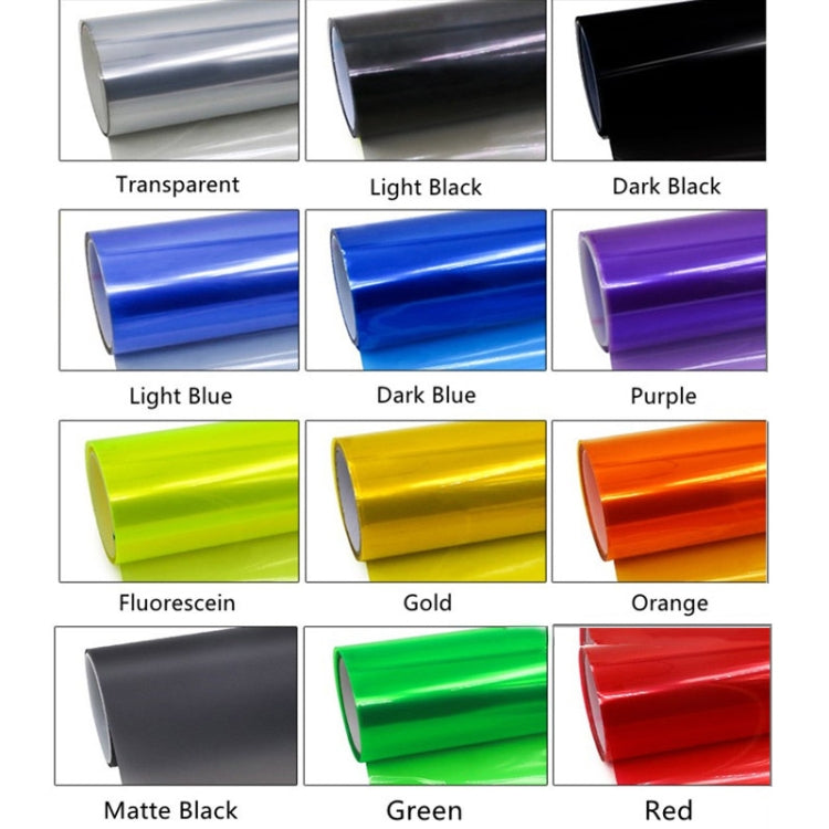 2pcs Car Headlight Protective Film Tail Light Film Motorcycle Fog Light Film, Size:30 x 100cm(Dark Blue)