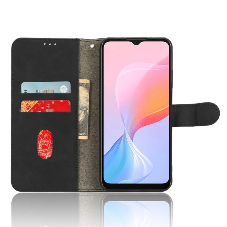 For Blackview A85 Skin Feel Magnetic Flip Leather Phone Case(Black)