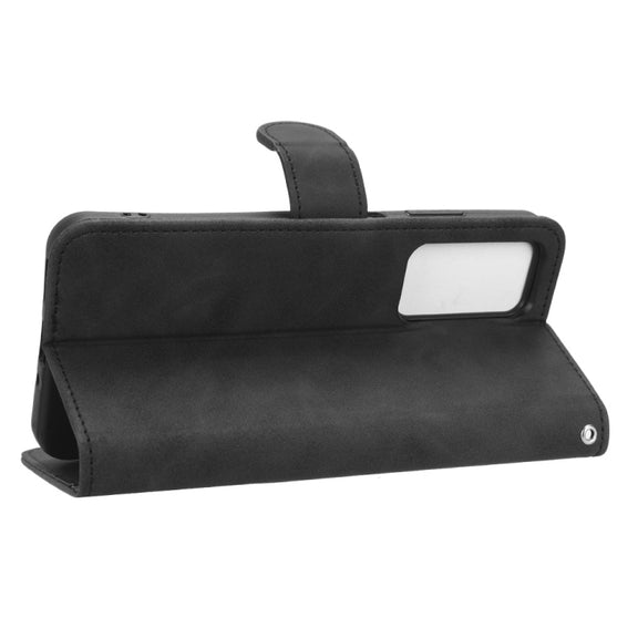 For Blackview A85 Skin Feel Magnetic Flip Leather Phone Case(Black)