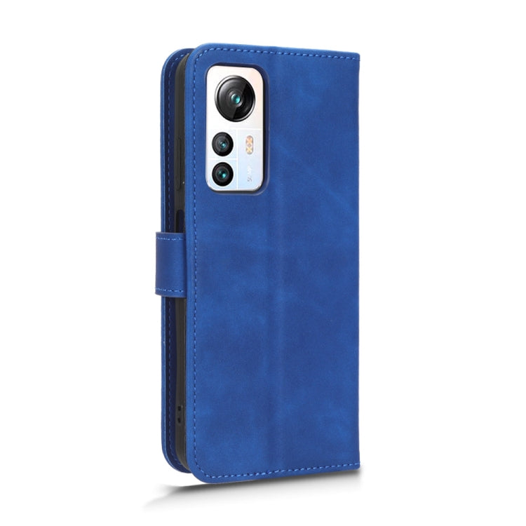 For Blackview A85 Skin Feel Magnetic Flip Leather Phone Case(Blue)