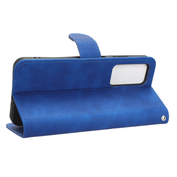 For Blackview A85 Skin Feel Magnetic Flip Leather Phone Case(Blue)