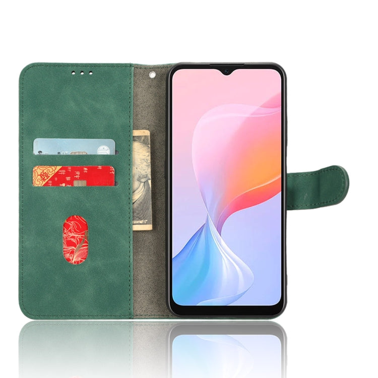 For Blackview A85 Skin Feel Magnetic Flip Leather Phone Case(Green)