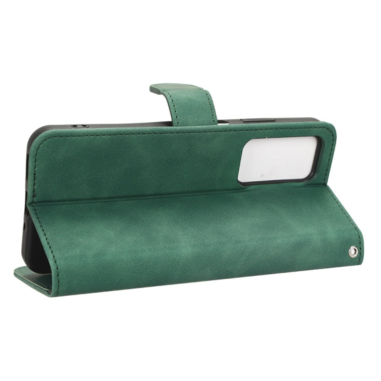 For Blackview A85 Skin Feel Magnetic Flip Leather Phone Case(Green)