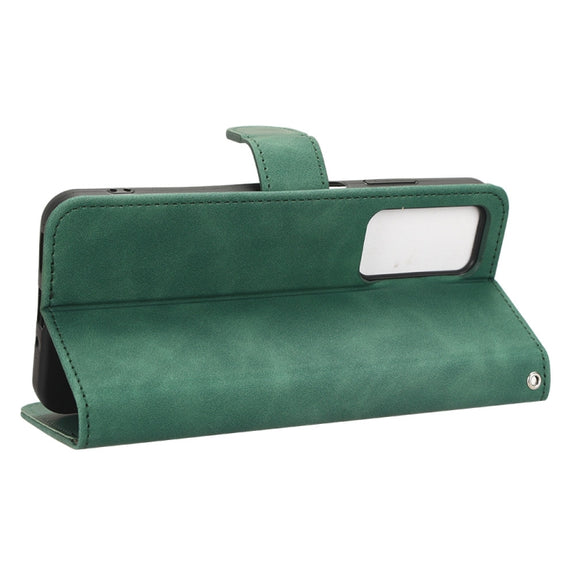 For Blackview A85 Skin Feel Magnetic Flip Leather Phone Case(Green)