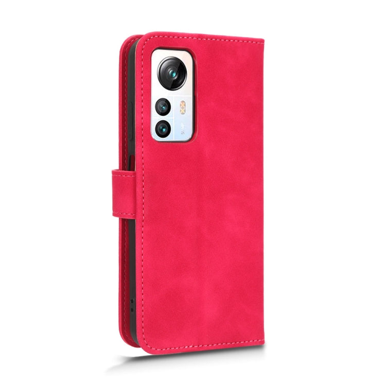 For Blackview A85 Skin Feel Magnetic Flip Leather Phone Case(Rose Red)