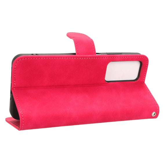 For Blackview A85 Skin Feel Magnetic Flip Leather Phone Case(Rose Red)