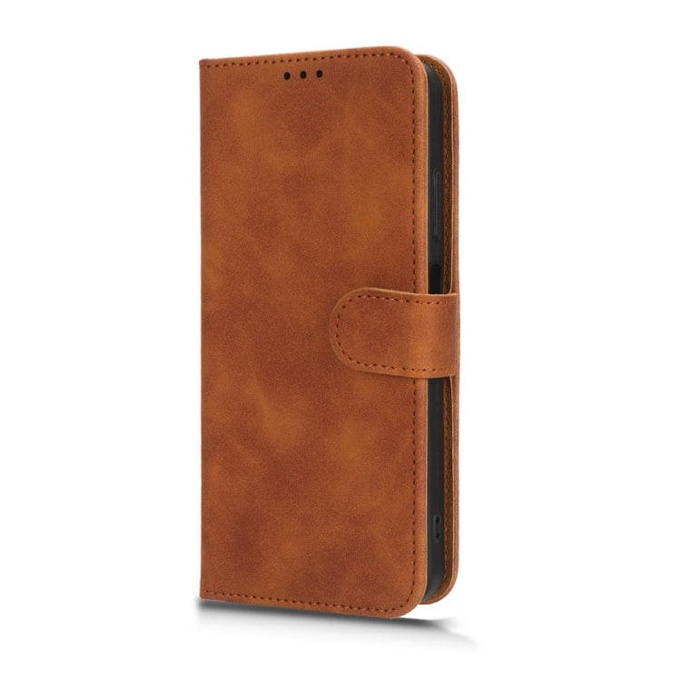 For Blackview A85 Skin Feel Magnetic Flip Leather Phone Case(Brown)