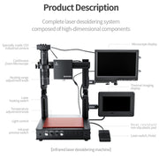 Mega-idea Intelligent Infrared Laser Desoldering Machine, Model:Without Microscope Set(US Plug)