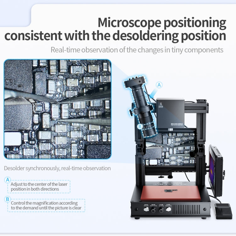 Mega-idea Intelligent Infrared Laser Desoldering Machine, Model:Without Microscope Set(US Plug)