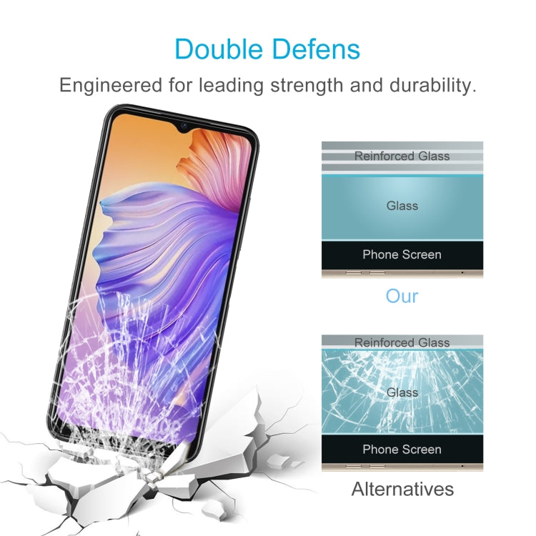 For Doogee N50 50pcs 0.26mm 9H 2.5D Tempered Glass Film