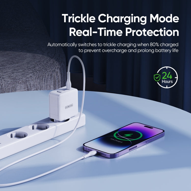 DUZZONA T9 65W Dual USB-C / Type-C+USB GaN Fast Charger, Specification:EU Plug