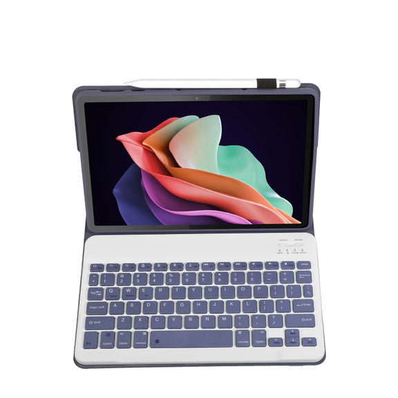 For Huawei MatePad 11 2023 AHW13 Lambskin Texture Ultra-thin Detachable Bluetooth Keyboard Leather Case(Purple)