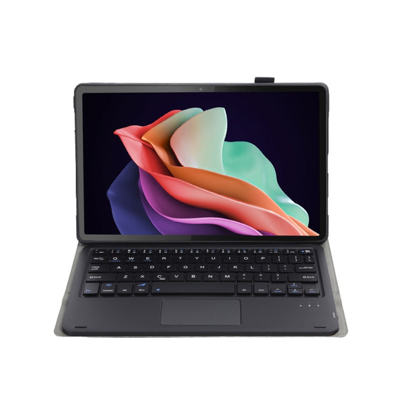 For Huawei MatePad 11 2023 AHW13-A Lambskin Texture Ultra-thin Detachable Bluetooth Keyboard Leather Case with Touchpad(Black)