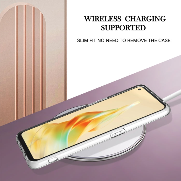 For OPPO Reno8 T 4G Electroplating IMD TPU Phone Case(Purple Flower)