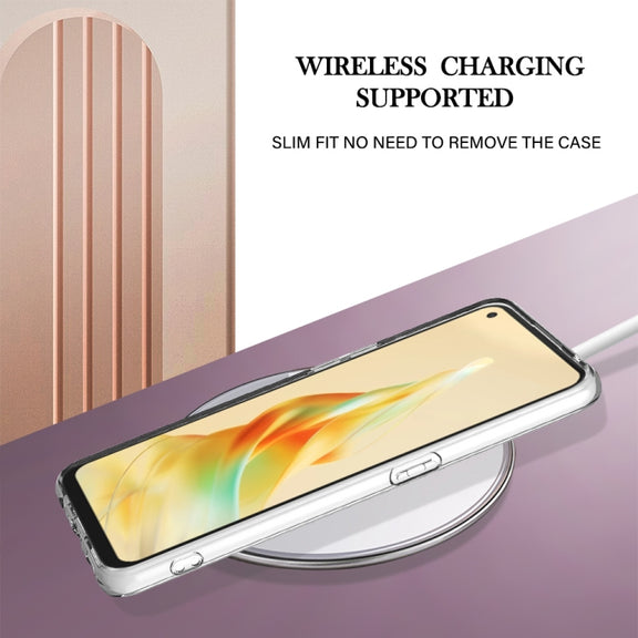 For OPPO Reno8 T 4G Electroplating IMD TPU Phone Case(Purple Flower)