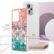 For Xiaomi Redmi Note 12 Pro+ 5G Global Electroplating IMD TPU Phone Case(Colorful Scales)