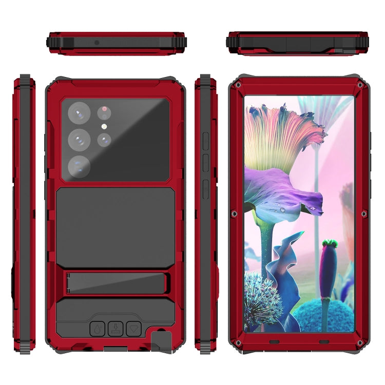 For Samsung Galaxy S23 Ultra 5G R-JUST RJ-56 3rd Gen Life Water-resistant Dustproof Shockproof Phone Case(Red)
