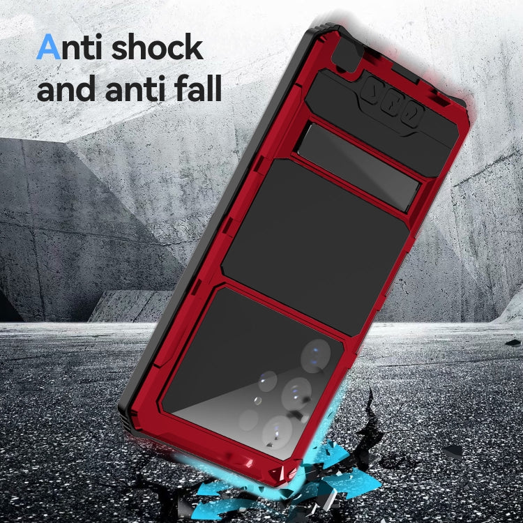 For Samsung Galaxy S23 Ultra 5G R-JUST RJ-56 3rd Gen Life Water-resistant Dustproof Shockproof Phone Case(Red)