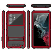 For Samsung Galaxy S22 Ultra 5G R-JUST RJ-56 3rd Gen Life Water-resistant Dustproof Shockproof Phone Case(Red)