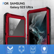 For Samsung Galaxy S22 Ultra 5G R-JUST RJ-56 3rd Gen Life Water-resistant Dustproof Shockproof Phone Case(Red)