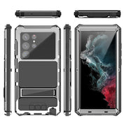 For Samsung Galaxy S22 Ultra 5G R-JUST RJ-56 3rd Gen Life Water-resistant Dustproof Shockproof Phone Case(Silver)