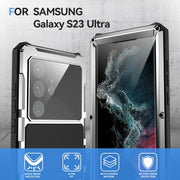 For Samsung Galaxy S22 Ultra 5G R-JUST RJ-56 3rd Gen Life Water-resistant Dustproof Shockproof Phone Case(Silver)
