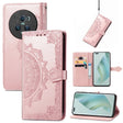 For Honor Magic5 Pro Mandala Flower Embossed Leather Phone Case(Rose Gold) - Honor Cases by PMC TechLife | Online Shopping South Africa | PMC TechLife | Buy Now Pay Later Mobicred