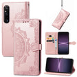 For Sony Xperia 1 IV Mandala Flower Embossed Leather Phone Case(Rose Gold) - Sony Cases by PMC TechLife | Online Shopping South Africa | PMC TechLife | Buy Now Pay Later Mobicred