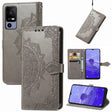 For TCL 40R Mandala Flower Embossed Leather Phone Case(Grey) - More Brand by PMC TechLife | Online Shopping South Africa | PMC TechLife | Buy Now Pay Later Mobicred
