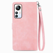 For Blackview A85 Embossed Flower Zipper Leather Phone Case(Pink)
