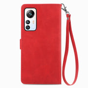 For Blackview A85 Embossed Flower Zipper Leather Phone Case(Red)
