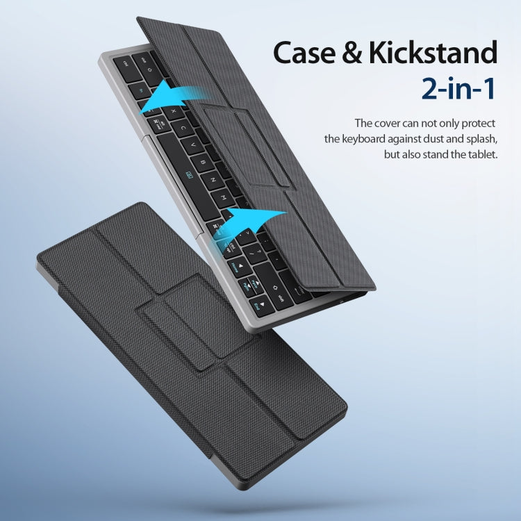 DUX DUCIS OK Series V1 Universal Tablet Bluetooth Keyboard Leather Case with Touchpad(Black)