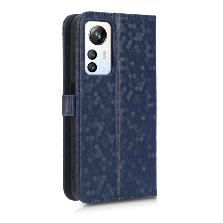 For Blackview A85 Honeycomb Dot Texture Leather Phone Case(Blue)