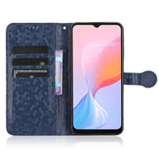 For Blackview A85 Honeycomb Dot Texture Leather Phone Case(Blue)