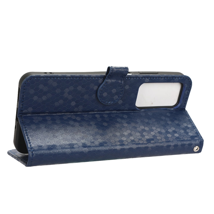 For Blackview A85 Honeycomb Dot Texture Leather Phone Case(Blue)