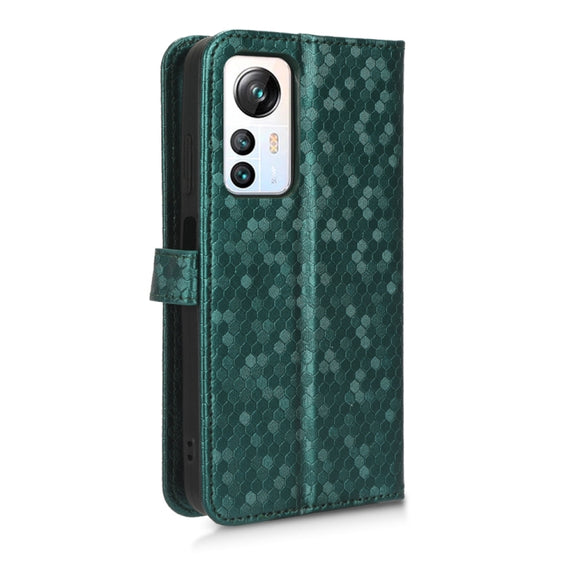 For Blackview A85 Honeycomb Dot Texture Leather Phone Case(Green)
