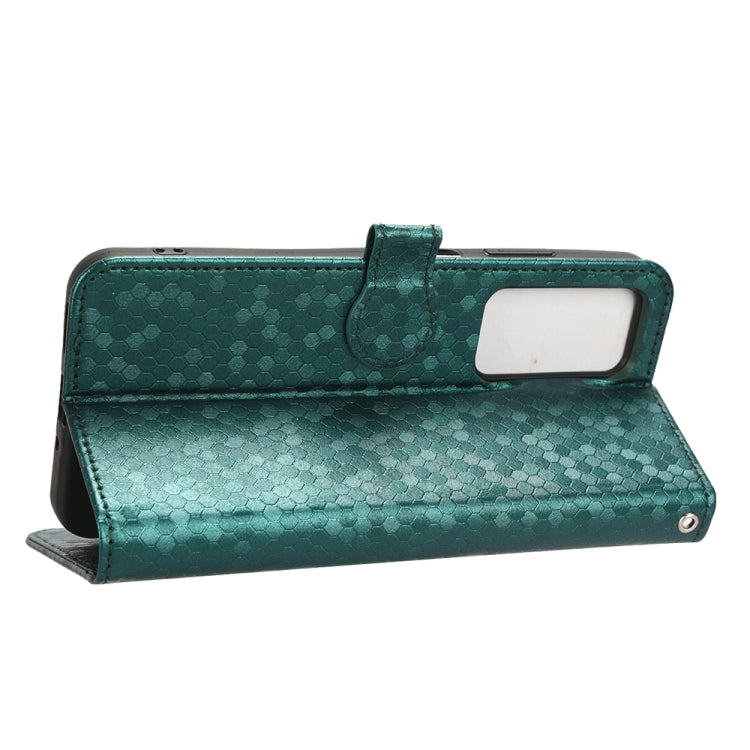 For Blackview A85 Honeycomb Dot Texture Leather Phone Case(Green)