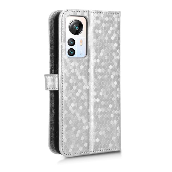 For Blackview A85 Honeycomb Dot Texture Leather Phone Case(Silver)