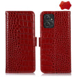 For Motorola Moto G Power 2023 Crocodile Top Layer Cowhide Leather Phone Case(Red) - Motorola Cases by PMC TechLife | Online Shopping South Africa | PMC TechLife | Buy Now Pay Later Mobicred