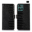 For Motorola Edge 50 Neo Crocodile Top Layer Cowhide Leather Phone Case(Black) - free shipping - PMC TechLife - Order now!