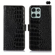 For Motorola Moto G75 5G Crocodile Top Layer Cowhide Leather Phone Case(Black) - free shipping - PMC TechLife - Order now!