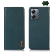 For Motorola Moto G14 4G KHAZNEH Nappa Top Layer Cowhide Leather Phone Case(Green) - Motorola Cases by PMC TechLife | Online Shopping South Africa | PMC TechLife | Buy Now Pay Later Mobicred