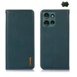 For Motorola Edge 50 Neo KHAZNEH Nappa Top Layer Cowhide Leather Phone Case(Green) - Motorola Cases by PMC TechLife | Online Shopping South Africa | PMC TechLife | Buy Now Pay Later Mobicred