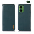 For Motorola Moto G35 KHAZNEH Nappa Top Layer Cowhide Leather Phone Case(Green) - free shipping - PMC TechLife - Order now!