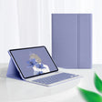 For Lenovo Tab M10 Plus 10.6 3rd Gen 2022 LX106 Square Keys Detachable Bluetooth Keyboard Leather Tablet Case(Purple) - Lenovo Keyboard by PMC TechLife | Online Shopping South Africa | PMC TechLife